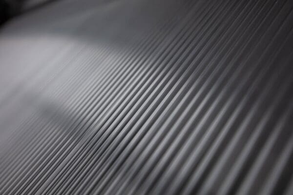 A close up of the lines on a rubber floor